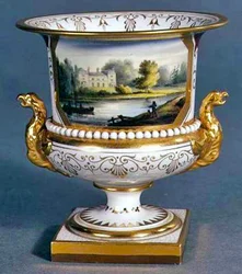 Worcester vaas door Flight, Barr en Barr, ca. 1830-35