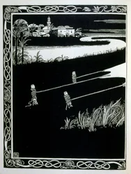 Enak voor Gemorrhe (Gomorra), uit het boek Juda geïllustreerd door Ephraim Moses Lilien (1874-1925). Lilien wordt beschouwd als de vader van de zionistische iconografie, gecreëerd in de Jugendstil (Duitse art nouveau) stijl. Hij illustreerde 
