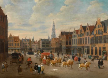 De Meir in Antwerpen (olieverf op doek)