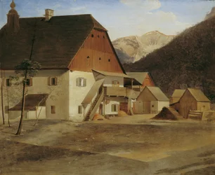 Het grote Hammerhaus in Hirschwang aan de Rax