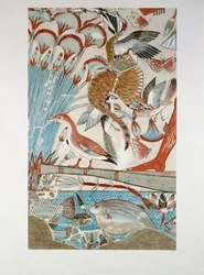 Detail: jacht op gevogelte in de moerassen ...