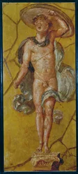 Bloemendrager, Pompeii, Italië (fresco)
