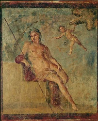 Ganymedes. Muurschildering uit Pompeii, Italië