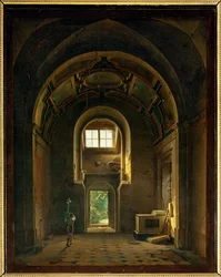 Interieur van een kapel in de Feuillants kerk in Parijs ...