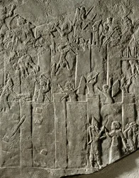 Veldtocht van koning Asjurbanipal tegen Elam Verovering van de Elamitische stad Din-Sharri ...