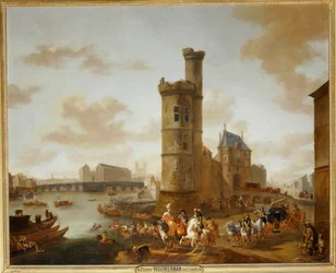 De Toren en Porte de Nesle in Parijs ...