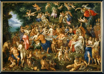 De bruiloft van Thetis en Peleos ...