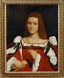 Portret van een vrouw ...