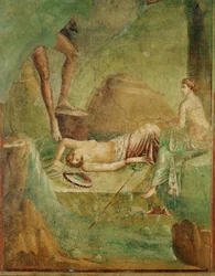 Slapende maenaden (fresco)