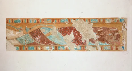 Syriërs kruipen aan de voeten van Amenophis III ...