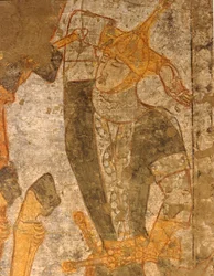Gewonde krijger (fresco)