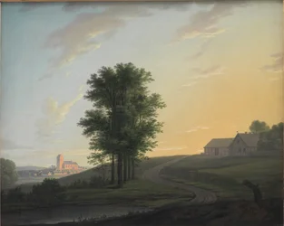 Avondlandschap bij Gentofte, ten noorden van Kopenhagen