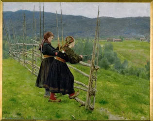 Op de vlakte. 1883 (schilderij op doek)