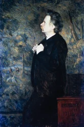 Portret van de Noorse componist en pianist Edvard Grieg (Bergen)