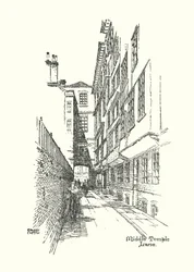 Oud Londen: Middle Temple Lane