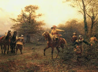 De Boscobel Eik (kleurenlitho)