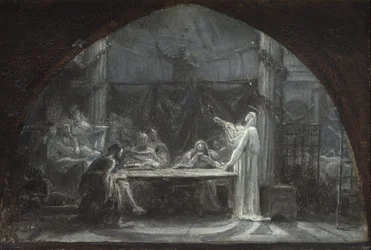 Schetsen voor de kerk van Saint-Gervais-Saint-Protais, circa 1863 (olieverf op doek)
