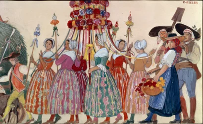 Processie, De hooiwagen