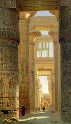 De Tempel van Karnak, De Grote Hypostyle Hal, 1890