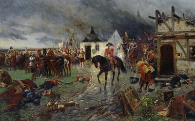 Wallenstein: een scène uit de Dertigjarige Oorlog