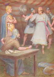 Jugurtha kwam ongewapend naar de tent van zijn schoonvader, ca. 1912