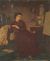 Een Dame Kunstenaar, 1869