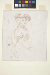 Zittende vrouw