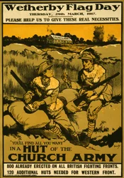 Poster voor Wetherby Flag Day, donderdag 29 maart 1917, uitgegeven 1917