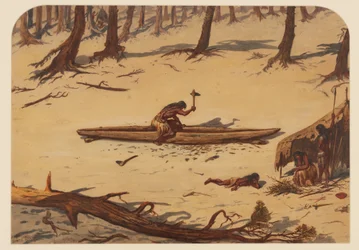Prehistorisch kamp, 1871