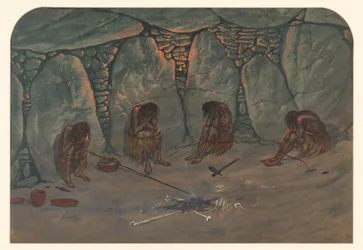 Prehistorische scène, 1871