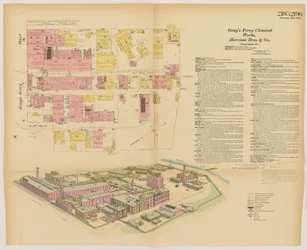 Grays Ferry Chemical Works, Grays Ferry Rd. (noordzijde) tussen Vierendertigste St. en Zesendertigste St., Hexamer General Surveys, 1888