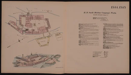 H.B. Smith Machine Companys Werken, Smithville, Burlington, New Jersey, Hexamer Algemene Survey, 1881