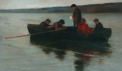 Een Kinderbegrafenis in de Hooglanden, 1896