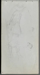 Schetsboek, pagina 05: Figurenstudie