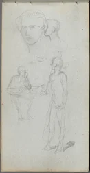 Schetsboek, pagina 12: Meerdere figuren