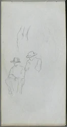 Schetsboek, pagina 32: Studie van Figuren