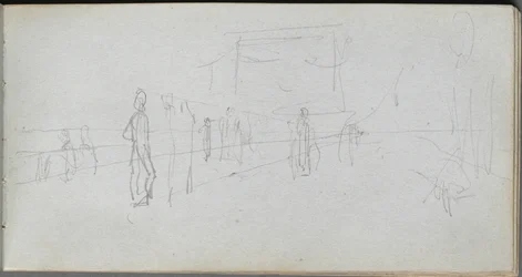 Schetsboek, pagina 40: Perspectiefstudie