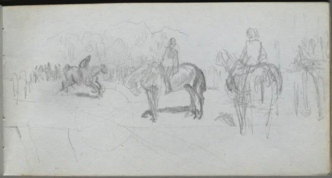 Schetsboek, pagina 52: Figurenstudie