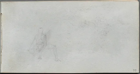 Schetsboek, pagina 77: Figurenstudie