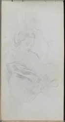 Schetsboek, pagina 82: Studie van Fgures