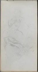 Schetsboek, pagina 82: Studie van Figuren