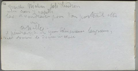 Schetsboek, pagina 95: Aantekeningen
