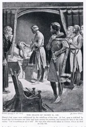 De dood van Hendrik II AD1189, jaren 1920