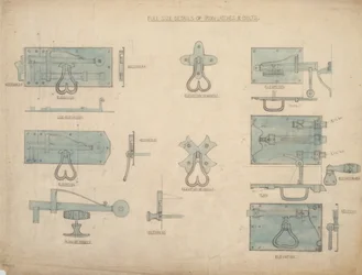 Ontwerpen voor IJzeren Sloten en Grendels, c.1905-15