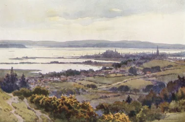 Poole Harbour vanaf Constitutional Hill