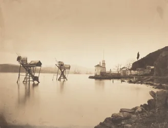 Visserijen bij Kiretch-Bournou (Bosporus, Europa)