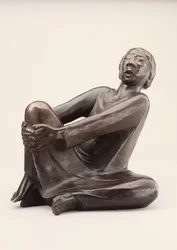 De Zingende Man, bedacht in 1928 en gegoten in 1930 (brons met donkerbruine patina)