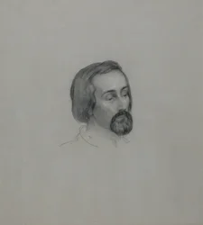 Portret van de dichter Heinrich Heine 1797-1856, 1851