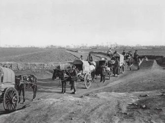 Chihli, Noord-Chinese reiswagens op de vlakte van Peking
