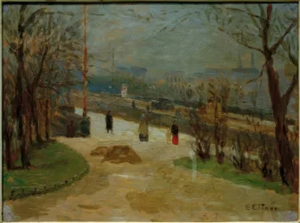 Uitzicht over de Lombardsbrug op de Alsterdamm